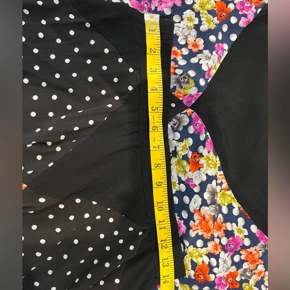 MAEVE ANTHROPOLOGIE | Floral and Polka Dot Women's Skirt - Picture 11 of 11